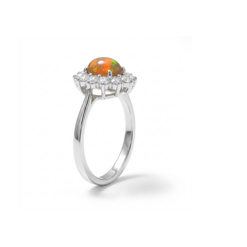 Alba Black Opal Ring