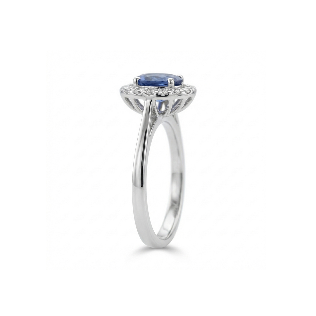 Safira Halo Ring