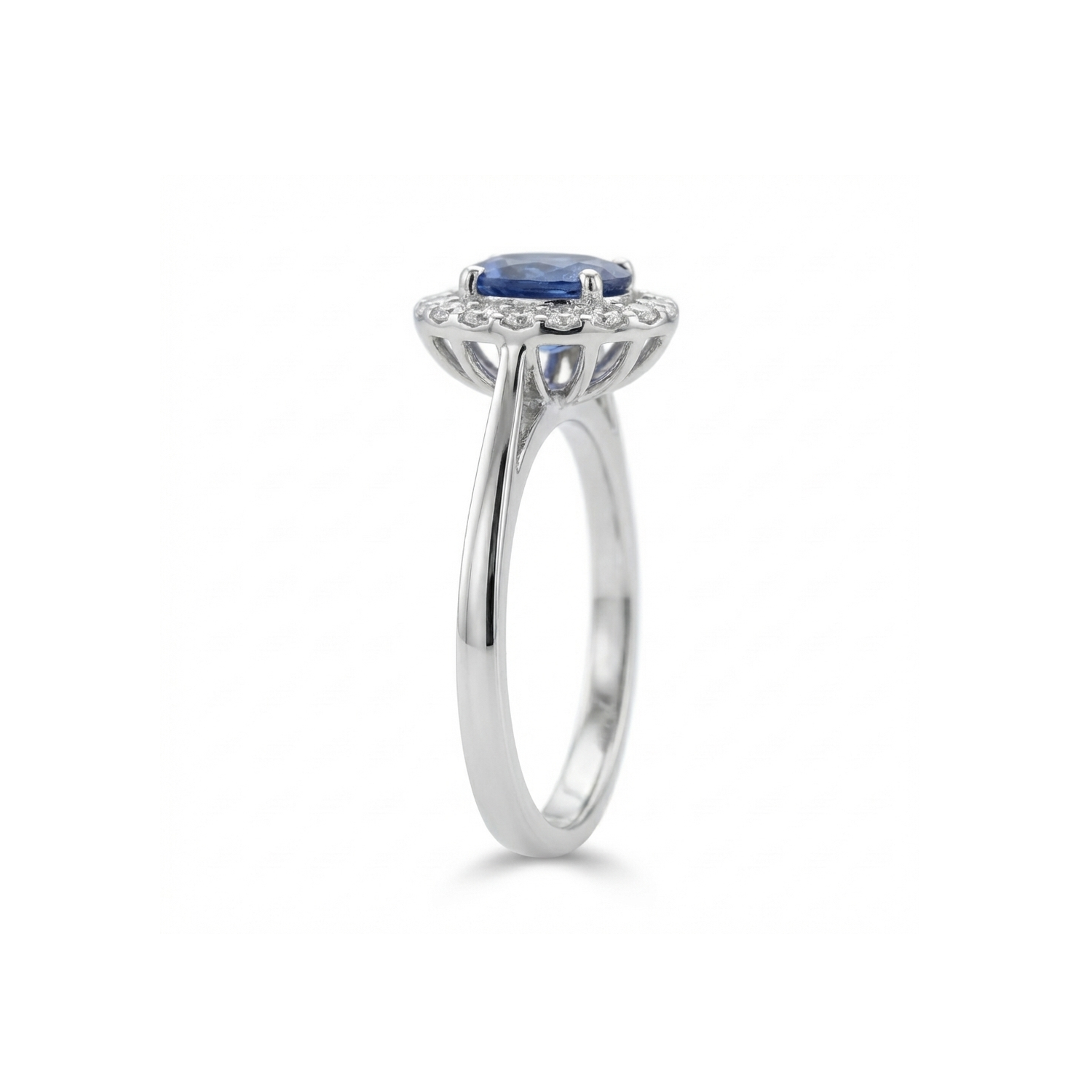 Safira Halo Ring