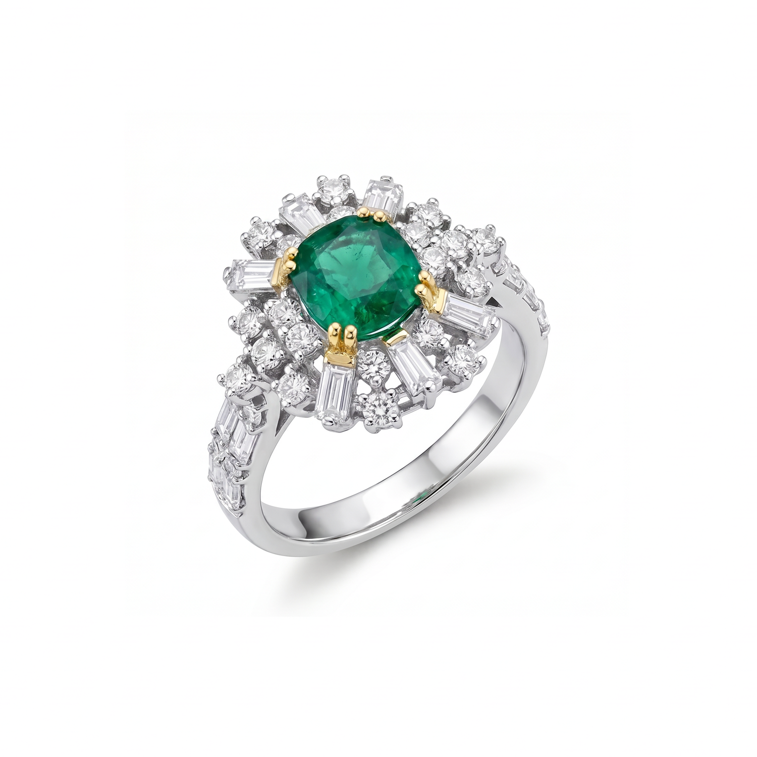 Deco Halo Cocktail Ring