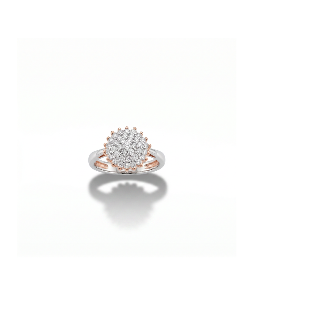 Livia Cluster Button Ring