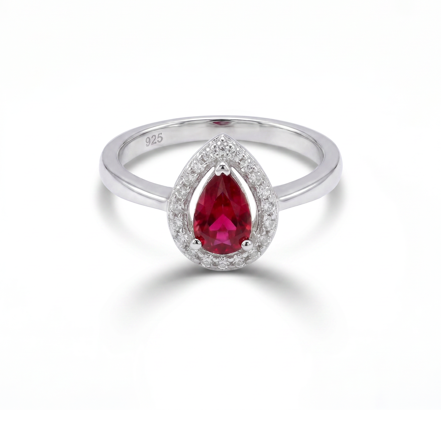 Ruby Halo Ring