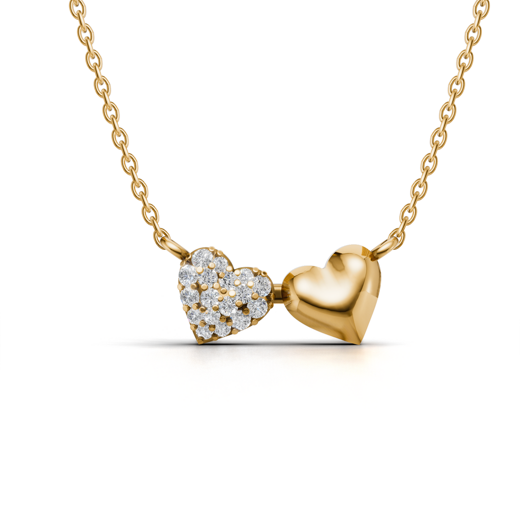 Twin Hearts Necklace