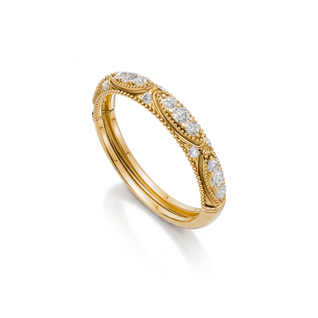 Beaded Milgrain Ring