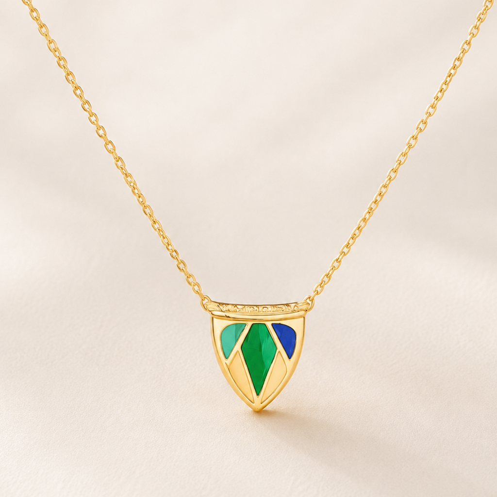 Sundial Pendants Geometric Enamel