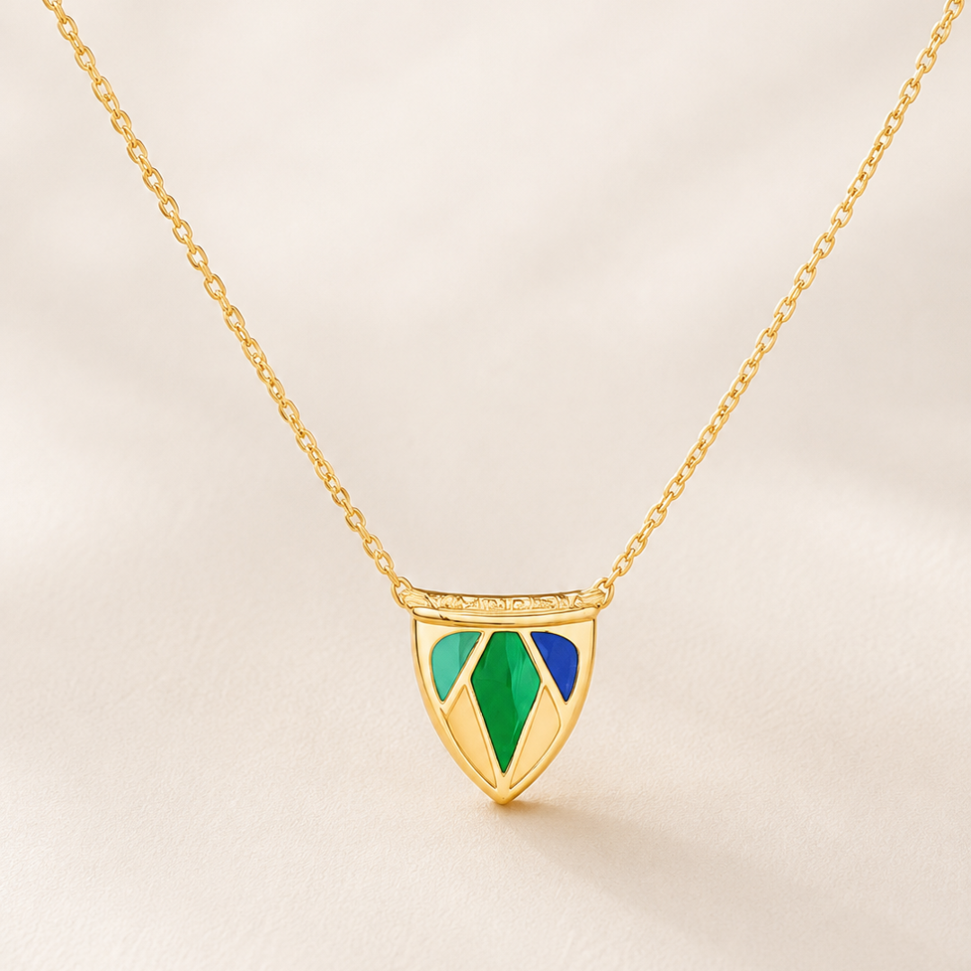 Sundial Pendants Geometric Enamel