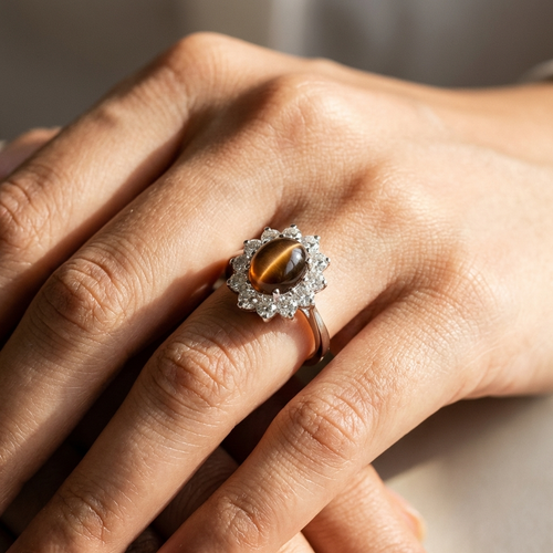 Alba Black Opal Ring