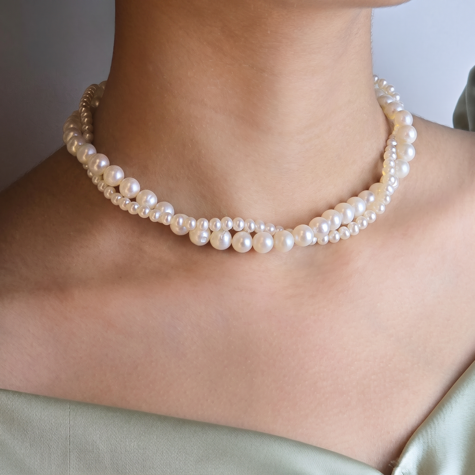 Entwined Pearl Necklace