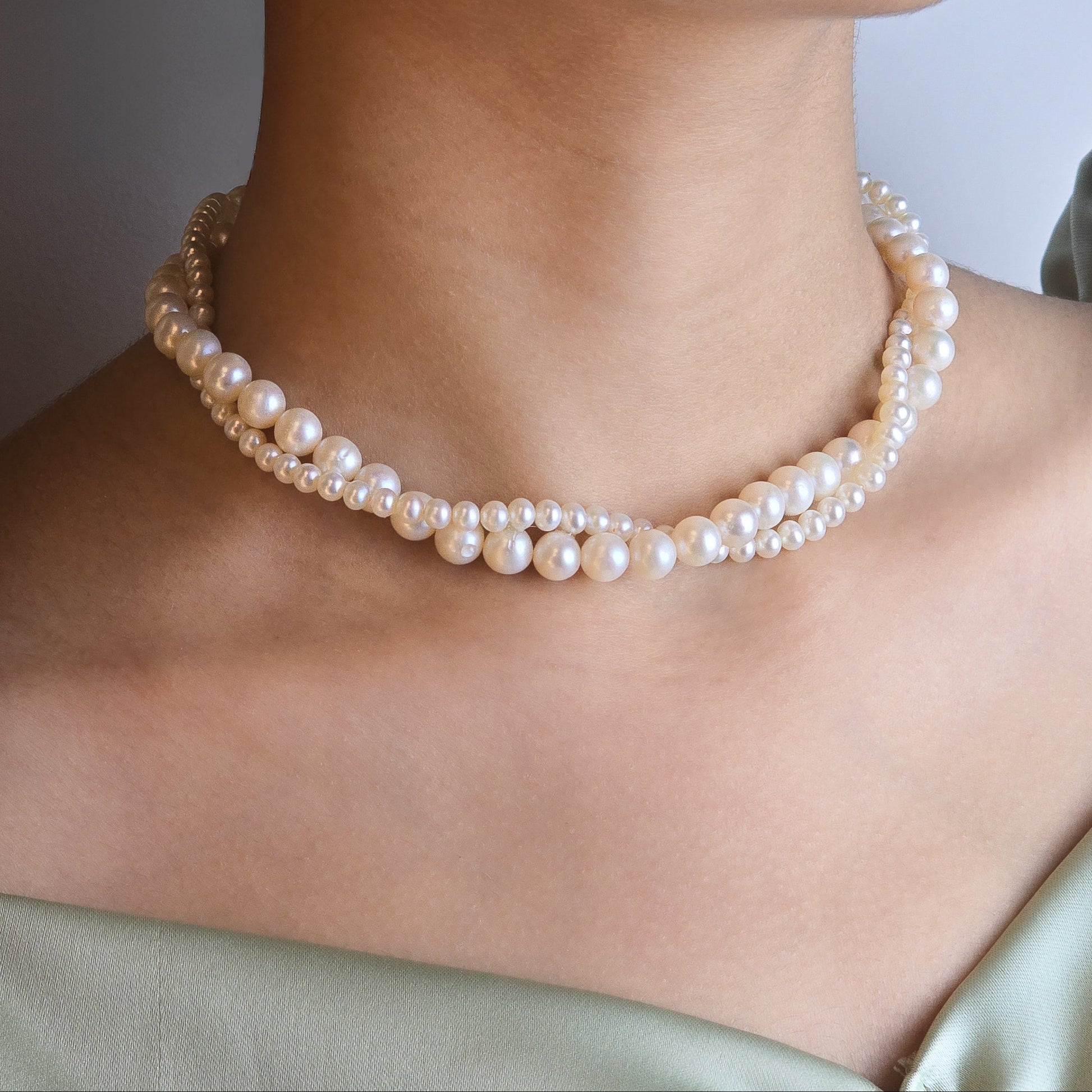 Entwined Pearl Necklace