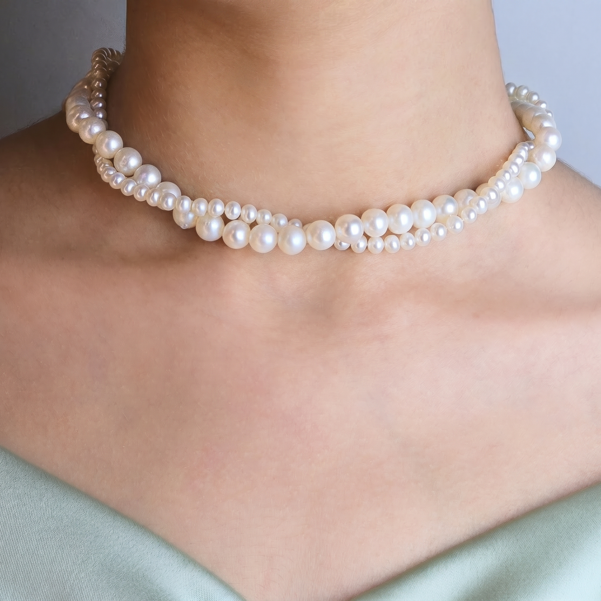 Entwined Pearl Necklace