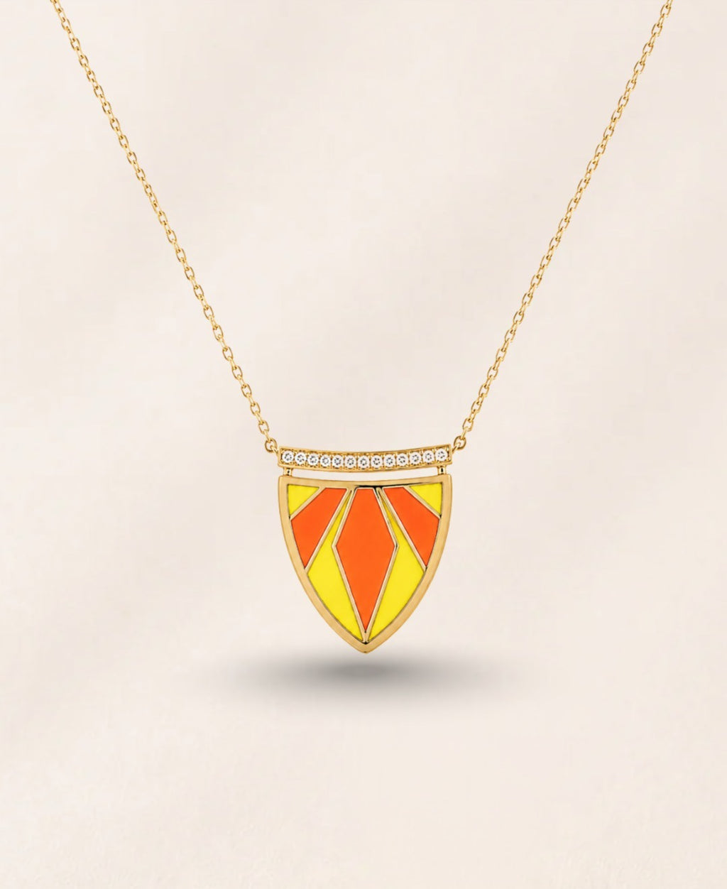 Sundial Pendants Geometric Enamel