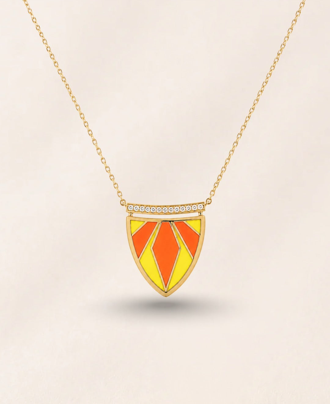 Sundial Pendants Geometric Enamel