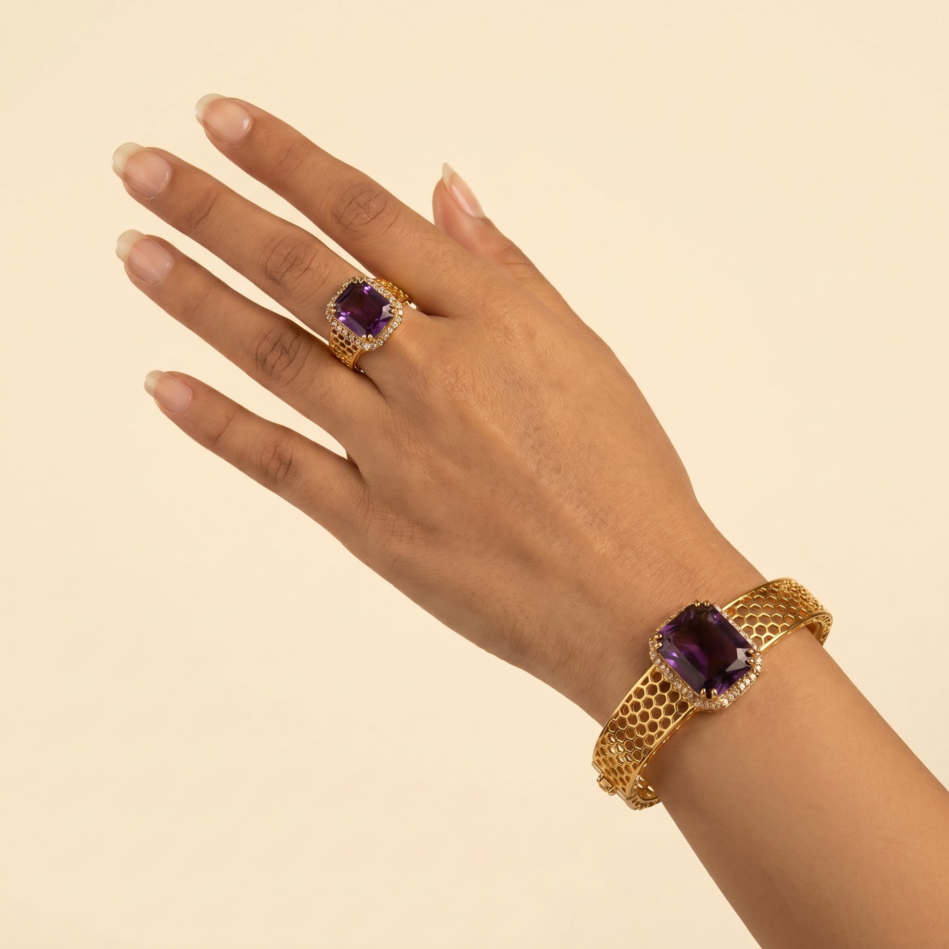 Amethyst Mesh Set