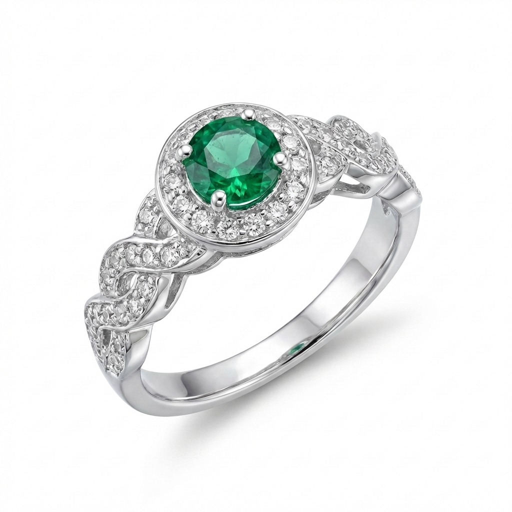 Ginevra Round Halo Ring