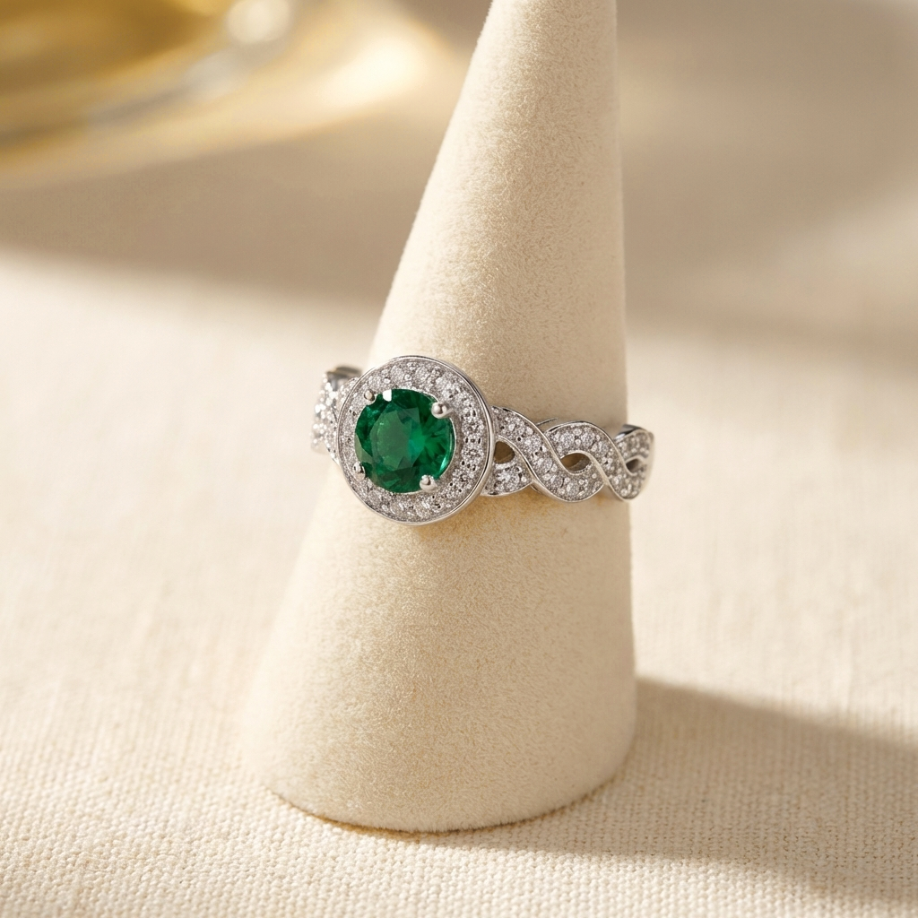 Ginevra Round Halo Ring