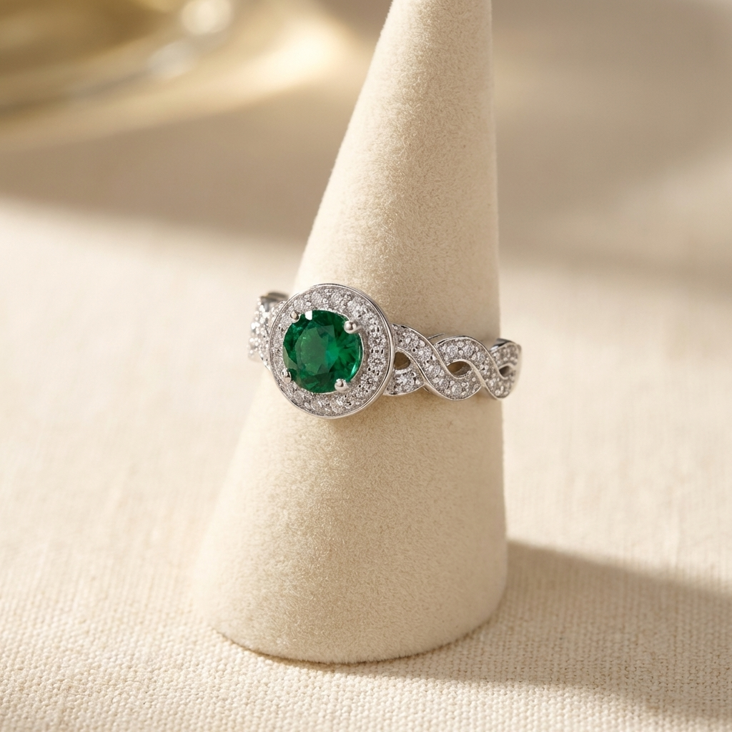 Ginevra Round Halo Ring