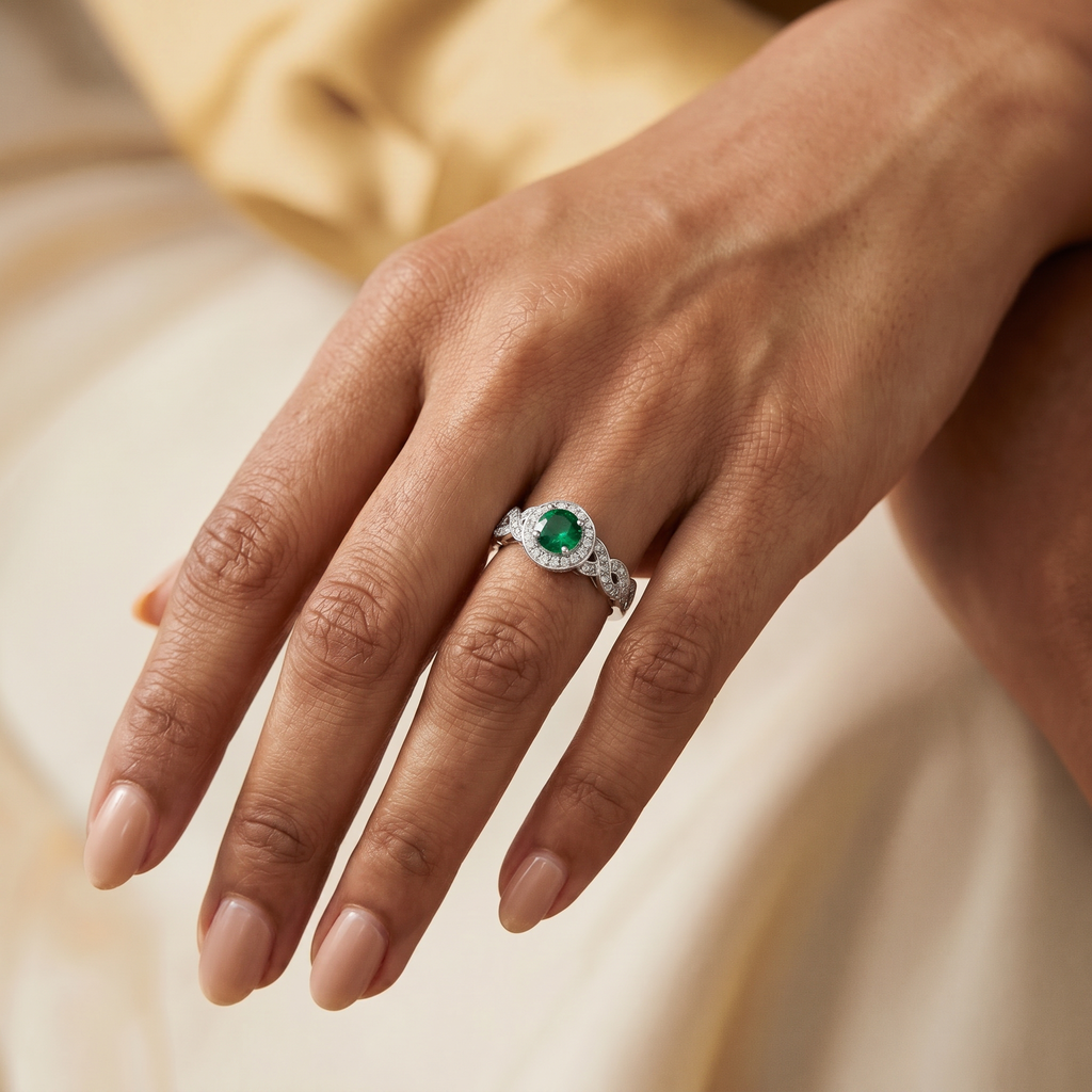 Ginevra Round Halo Ring
