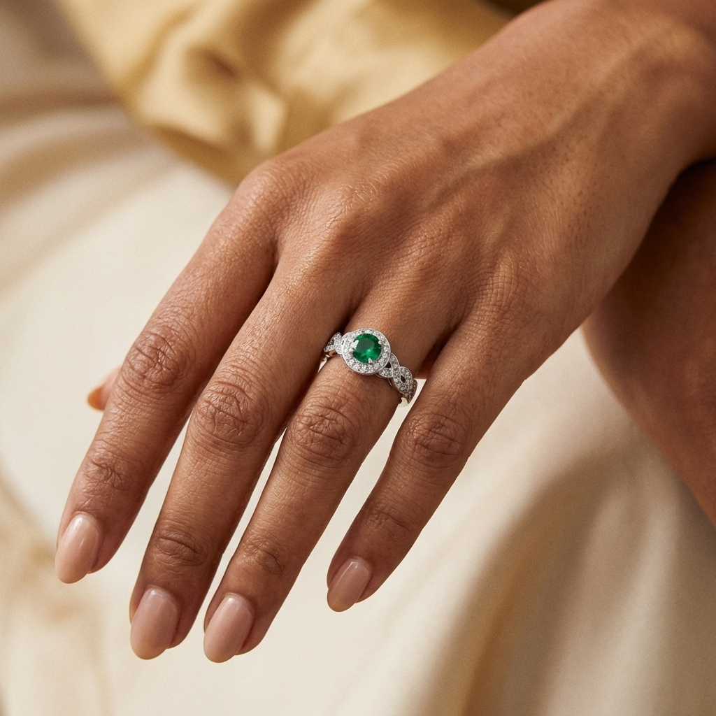 Ginevra Round Halo Ring