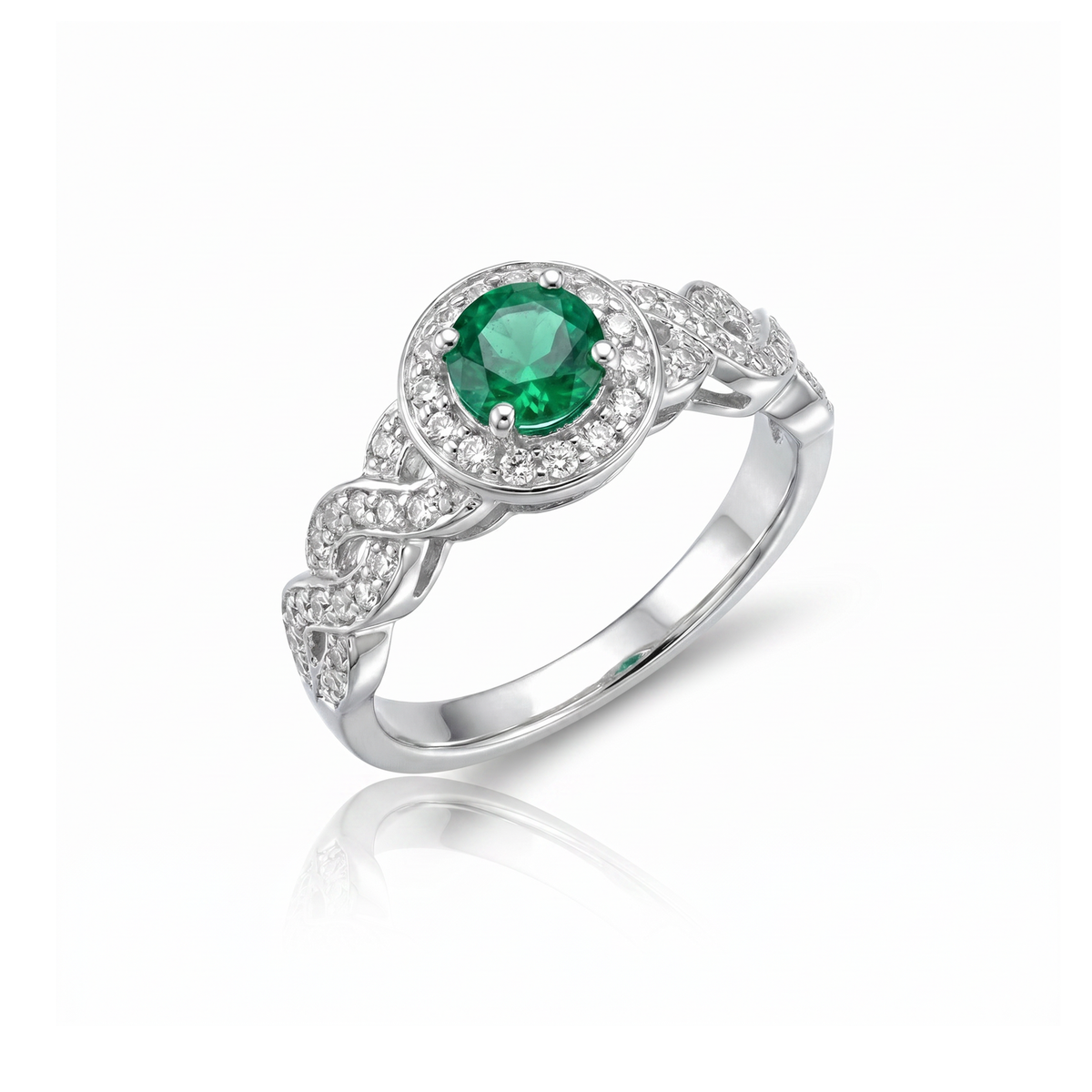 Ginevra Round Halo Ring