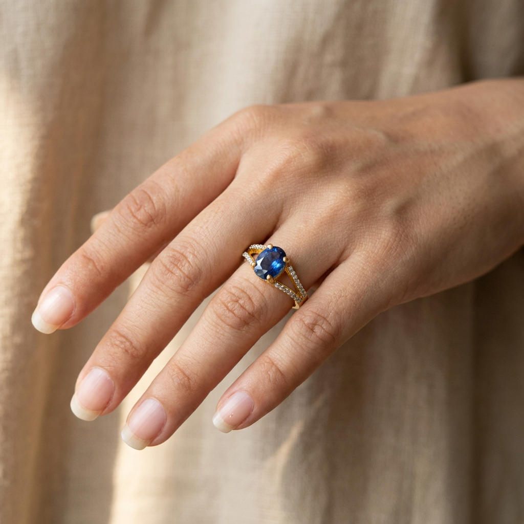 Anaya Sapphire Vintage Ring