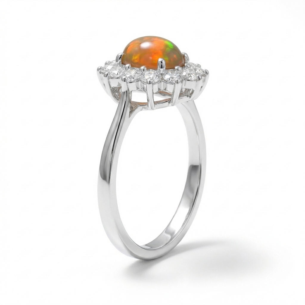 Alba Black Opal Ring