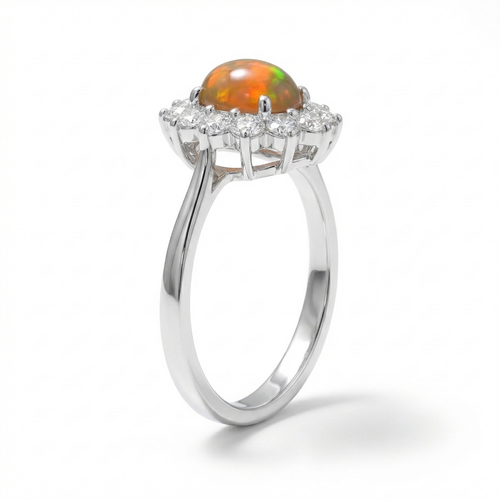 Alba Black Opal Ring