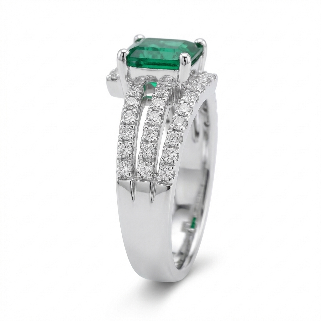 Sylvia Emerald Ring