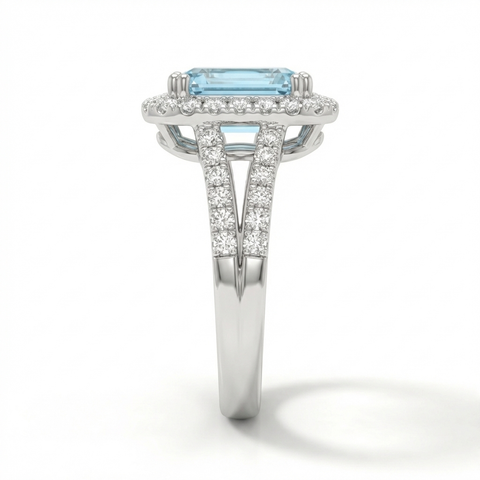Valeria Emerald Cut Ring