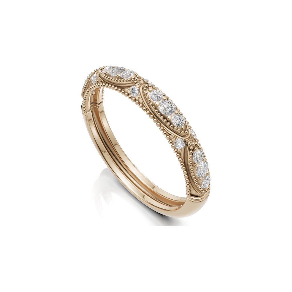 Beaded Milgrain Ring
