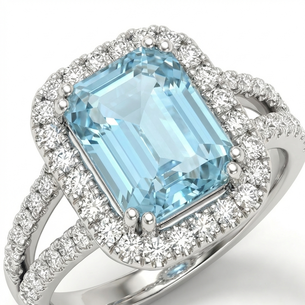 Azzura Emerald Cut Ring