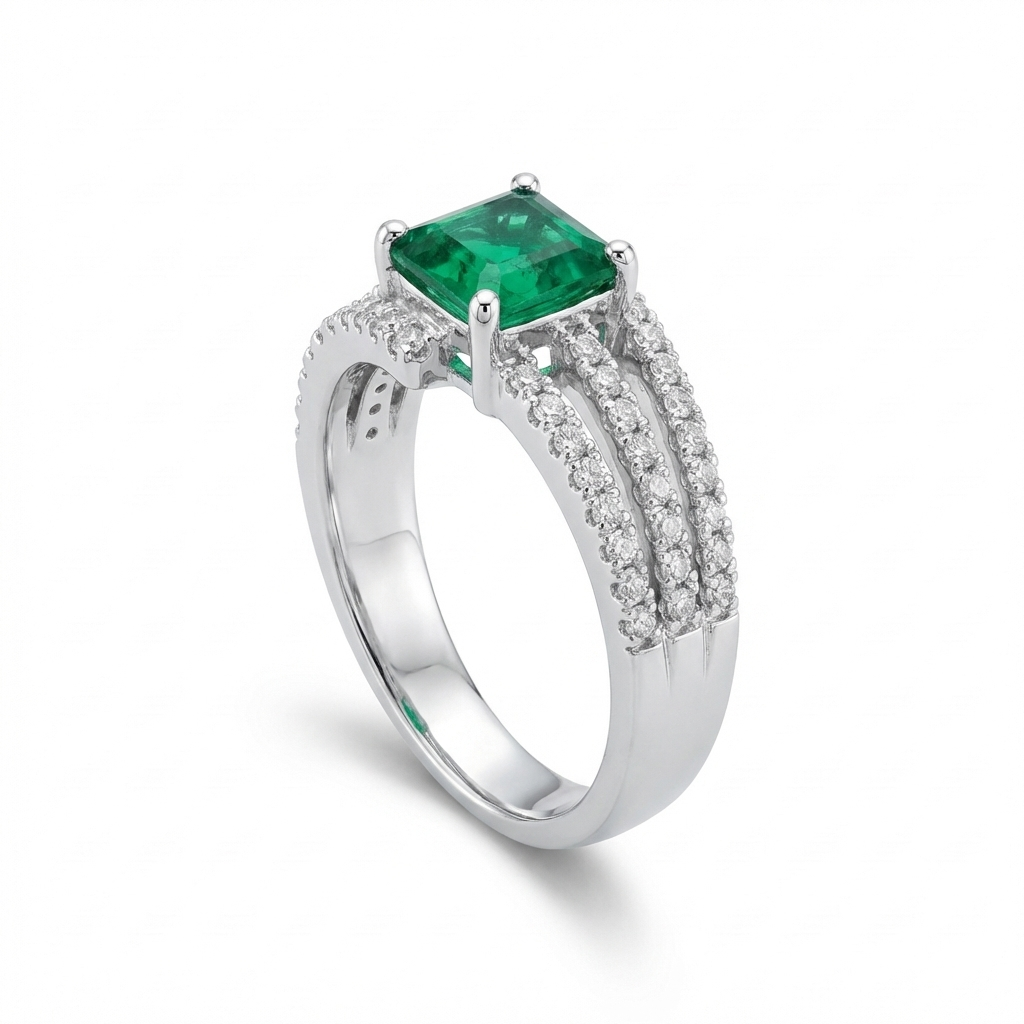 Sylvia Emerald Ring