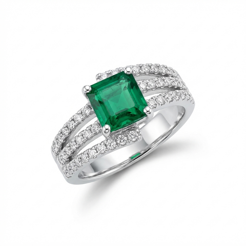 Sylvia Emerald Ring