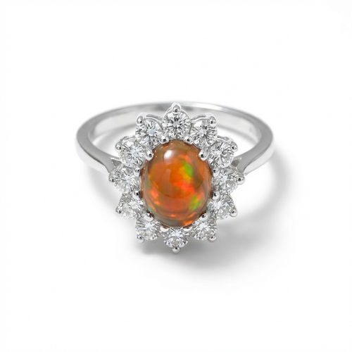 Alba Black Opal Ring