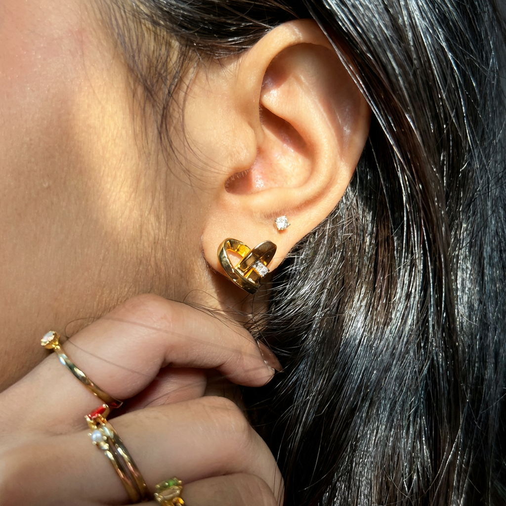 Cross-Heart Studs