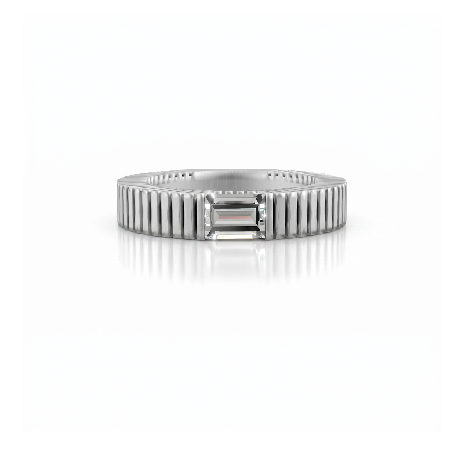Grooved Baguette Band