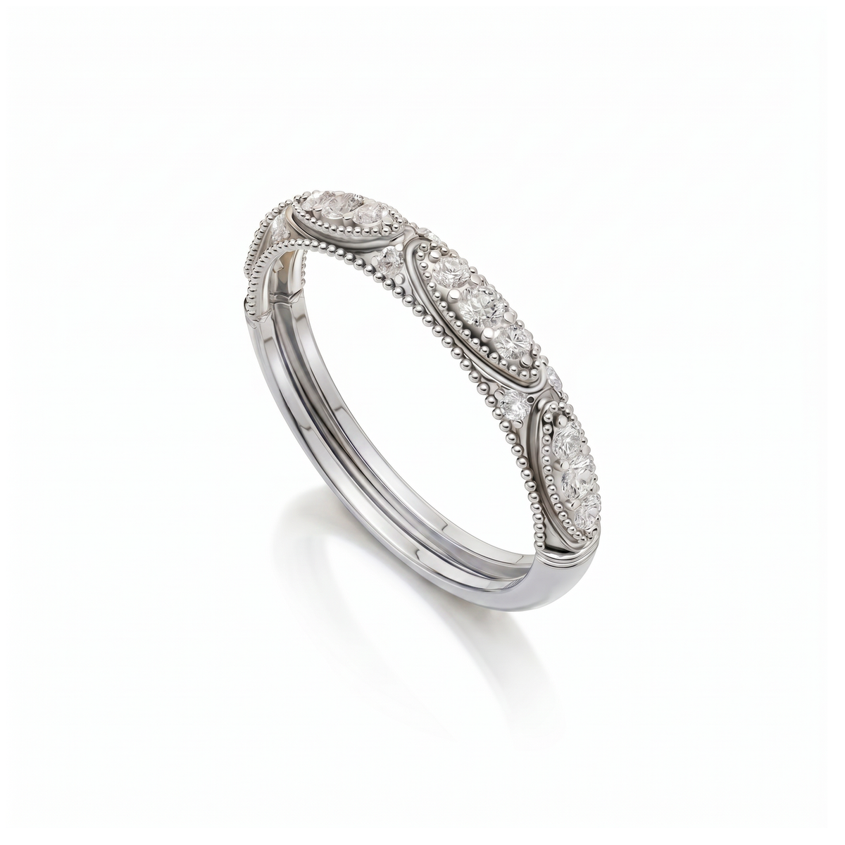 Beaded Milgrain Ring