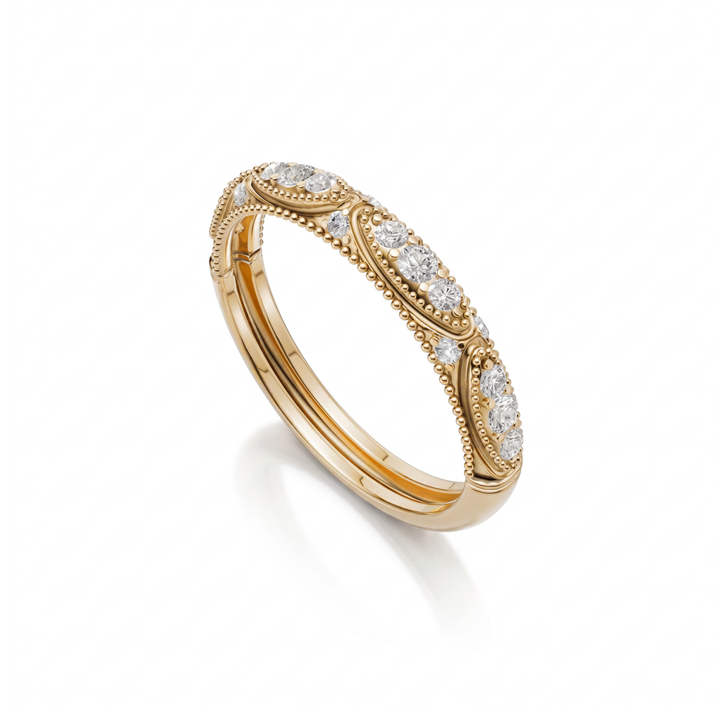 Beaded Milgrain Ring