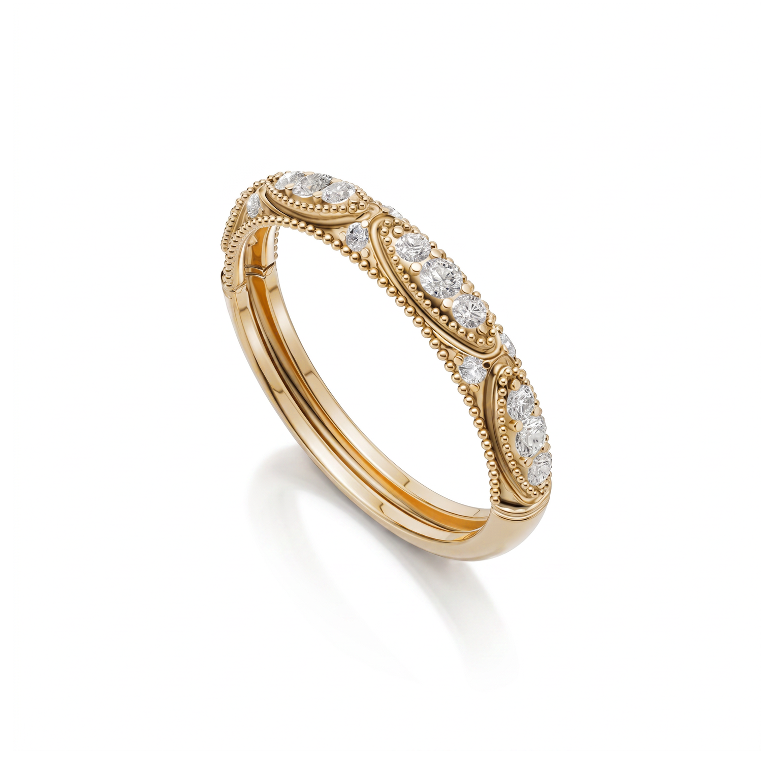 Beaded Milgrain Ring