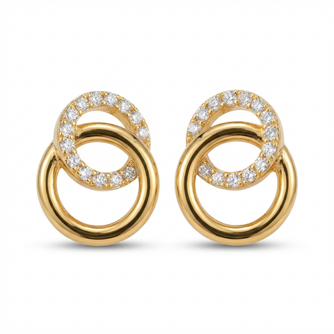 Linked Circle Studs