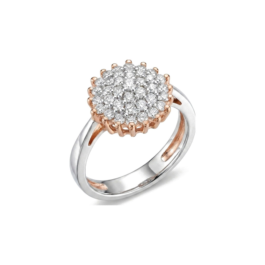 Livia Cluster Button Ring
