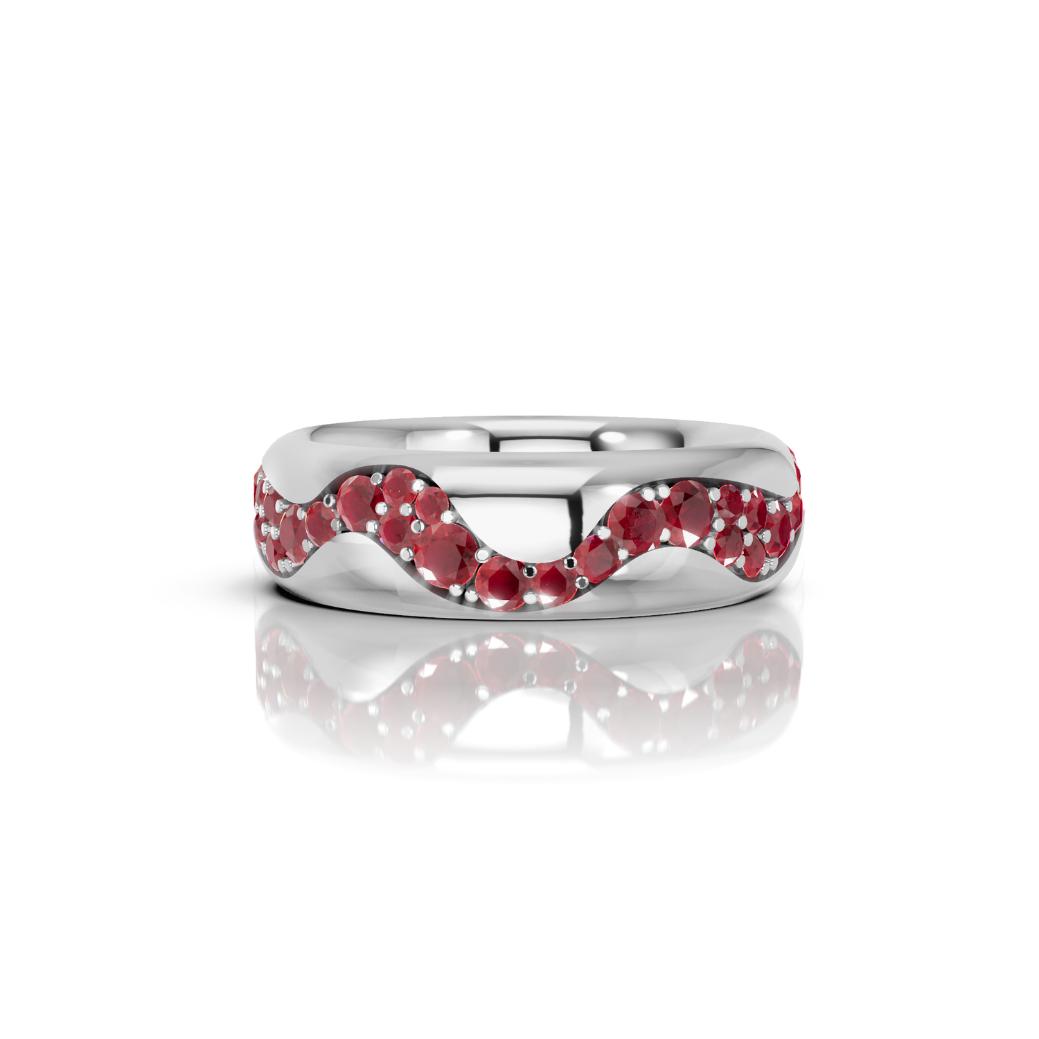 Marea Ring — Ruby (front)