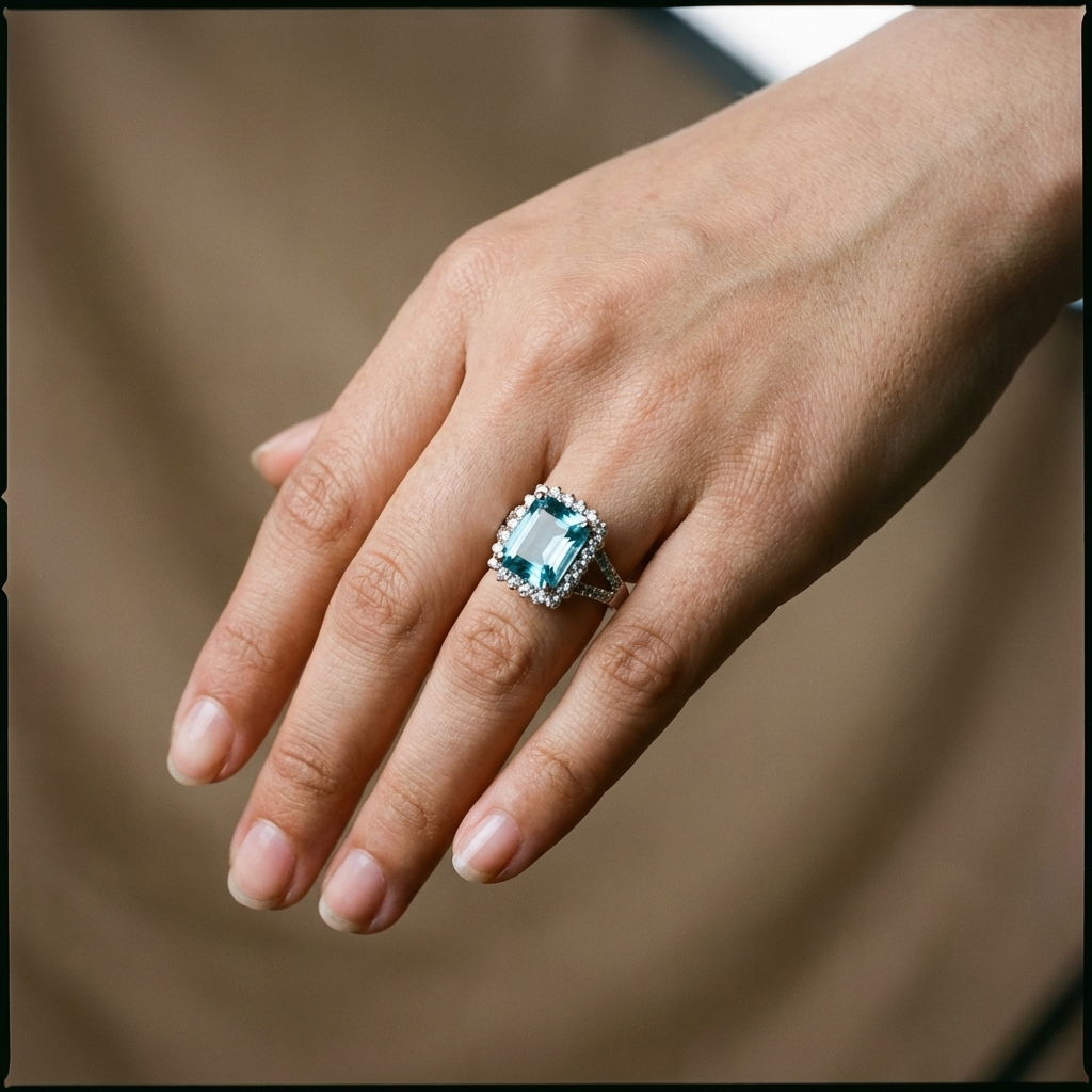 Azzura Emerald Cut Ring