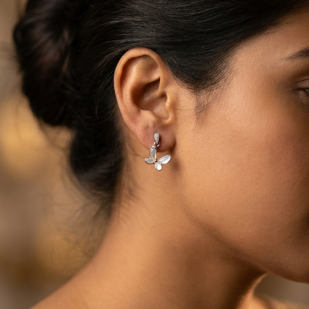Bianca Butterfly Drop Earrings