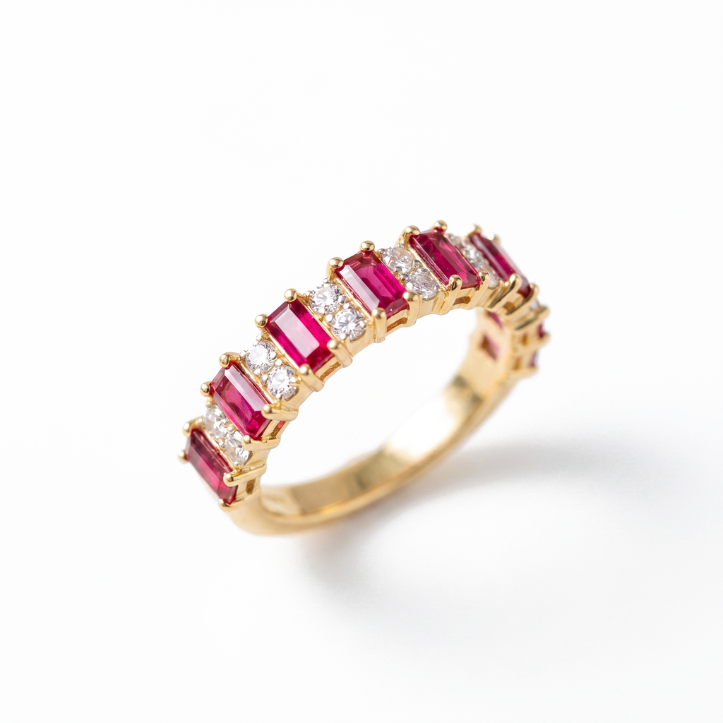 Ruby Baguette Ring