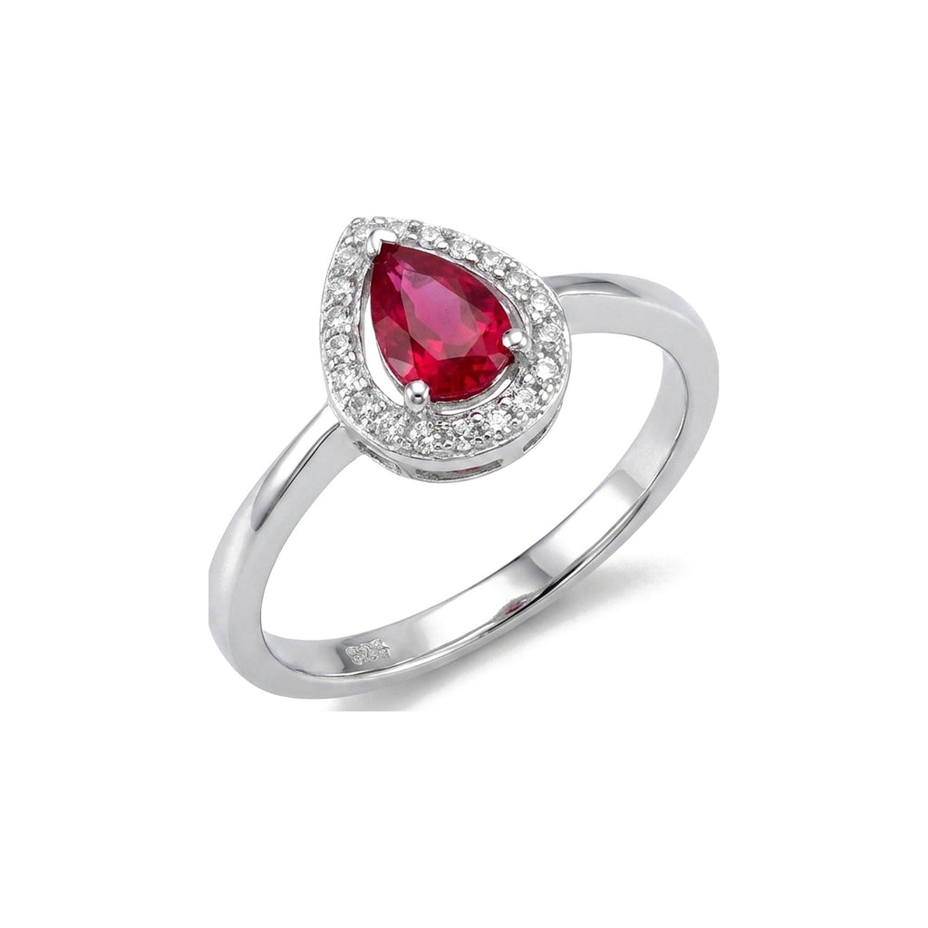 Ruby Halo Ring