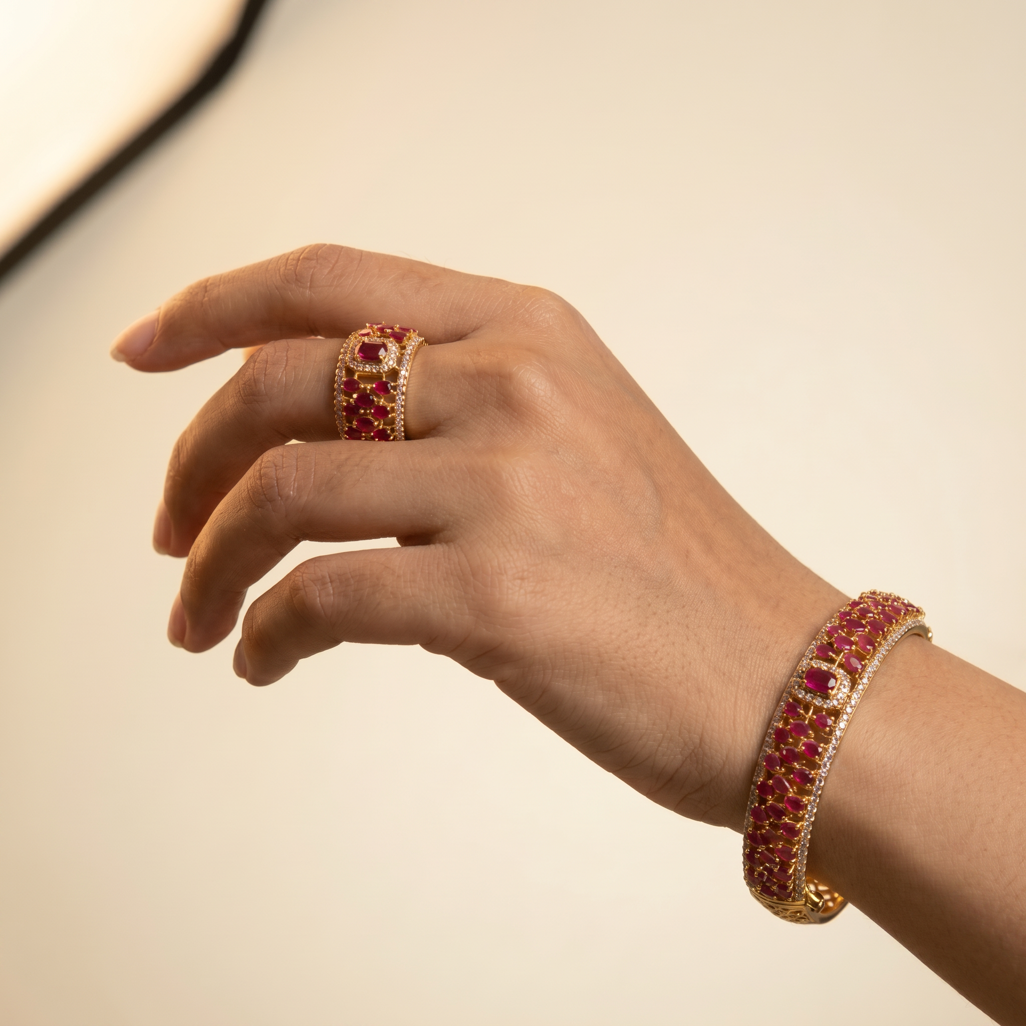 Ruby Pavé Set