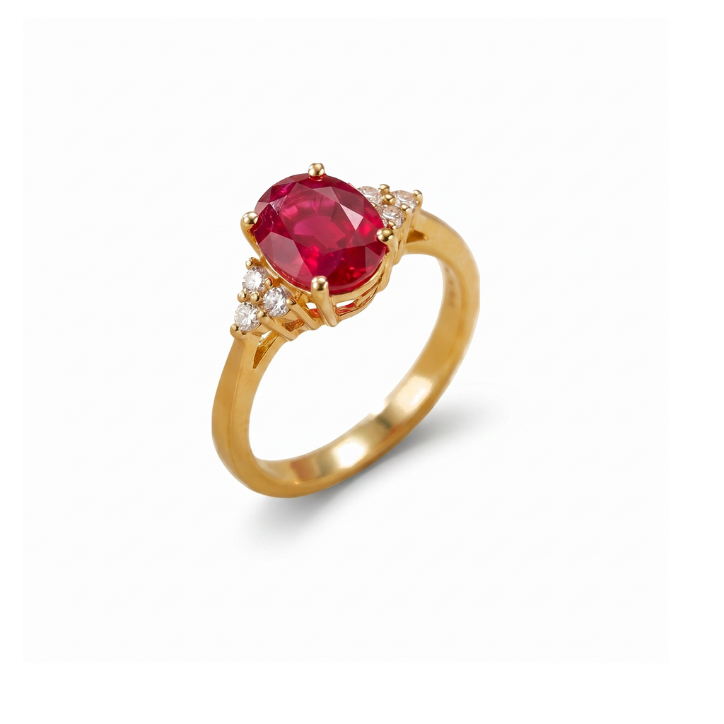 Ruby Solitaire Ring