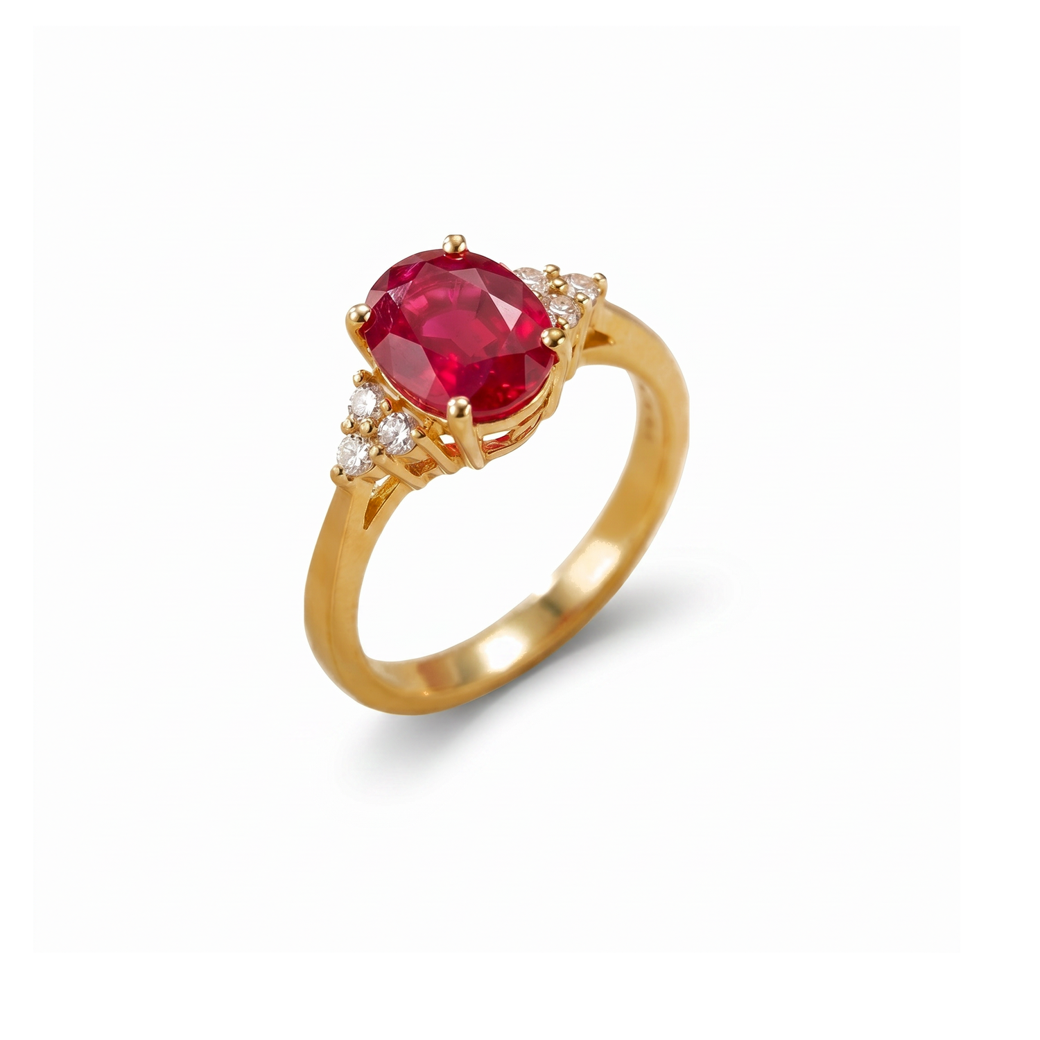 Ruby Solitaire Ring