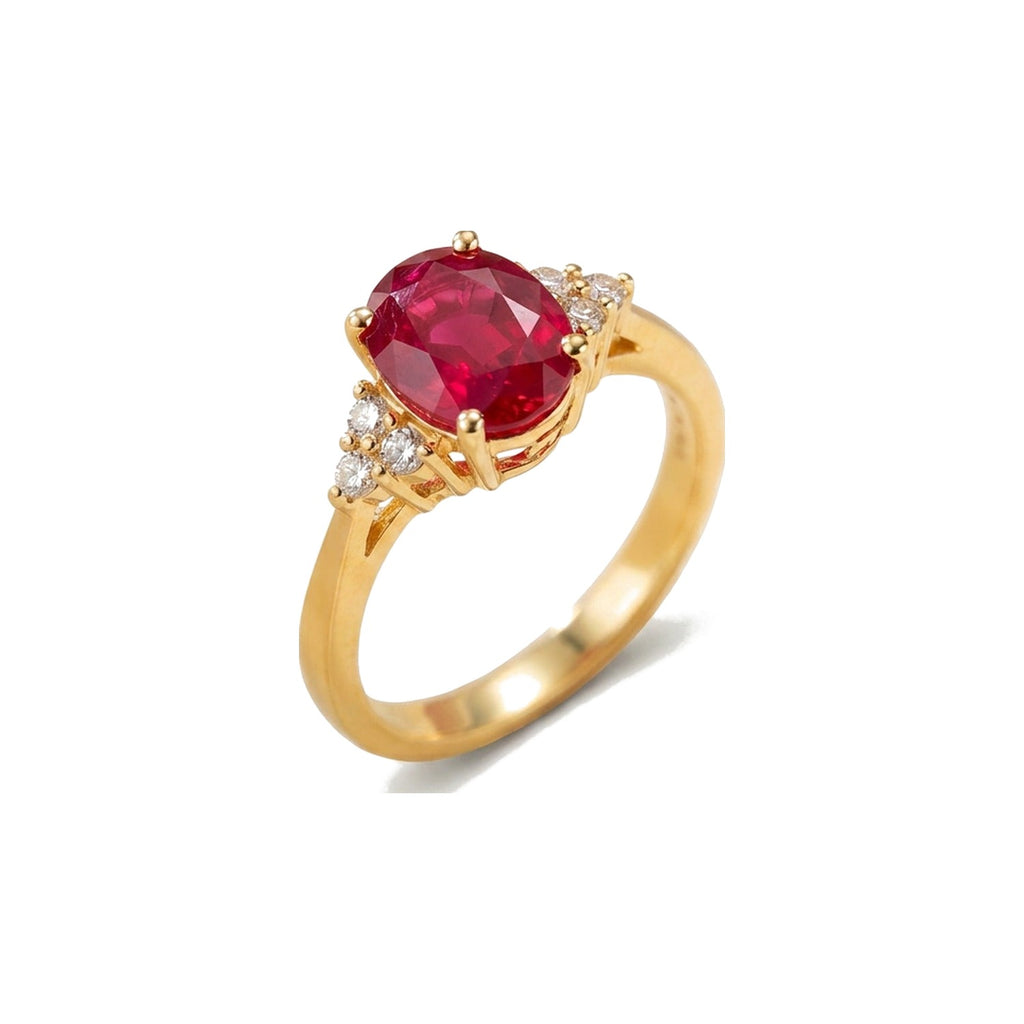 Ruby Solitaire Ring