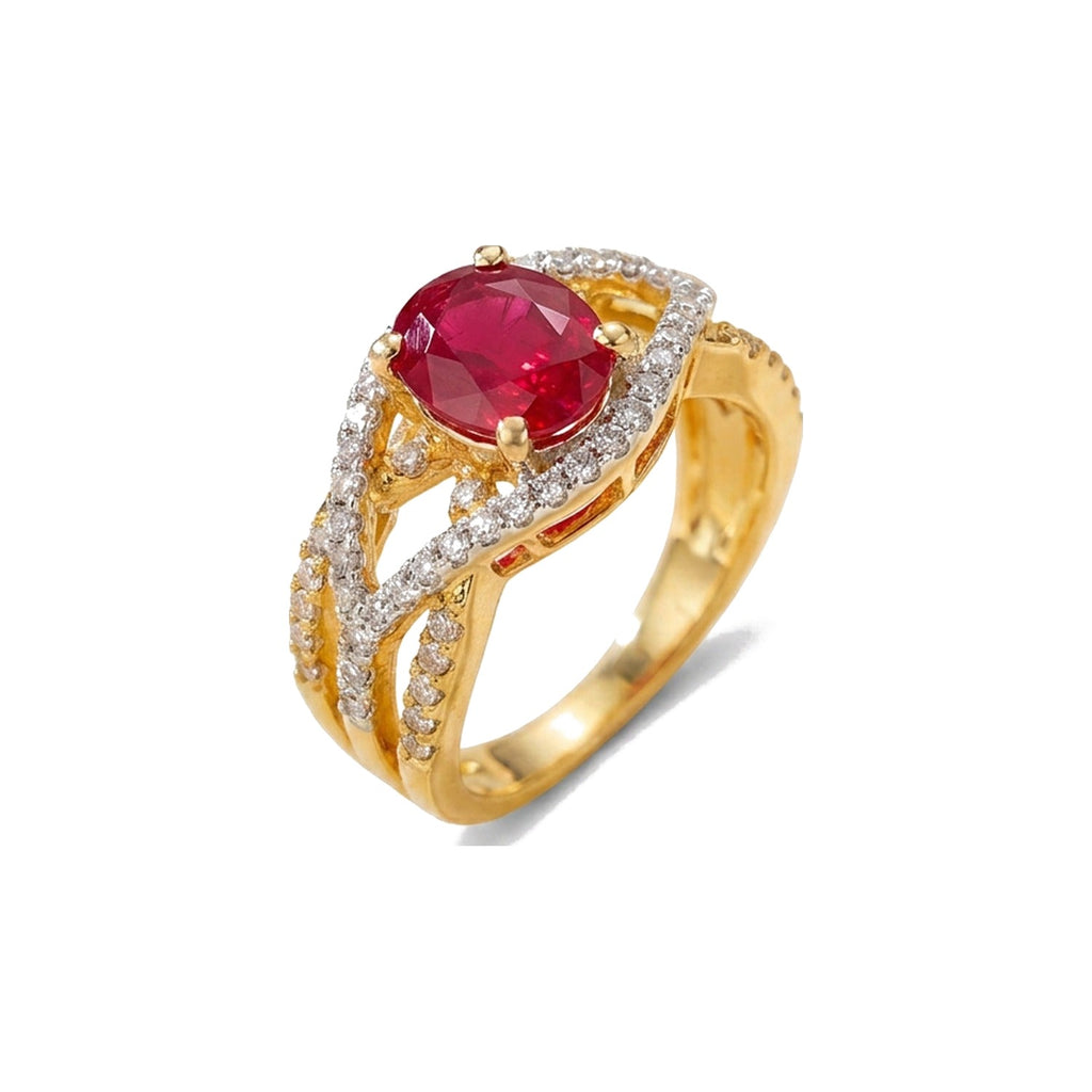 Ruby Twist Ring